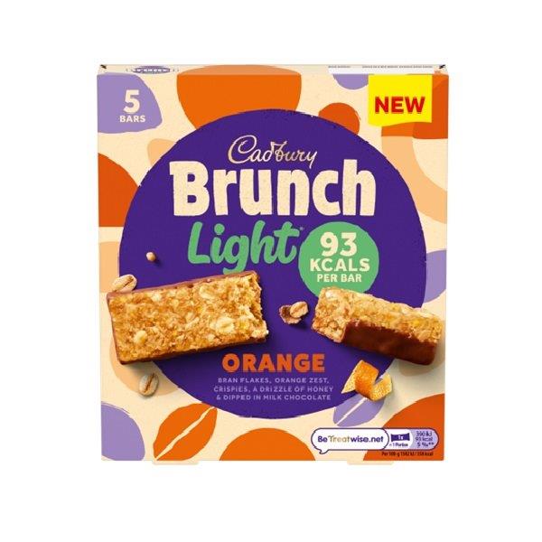 Cadbury Brunch Light Orange 5pk (5 x 32g) 160g NEW