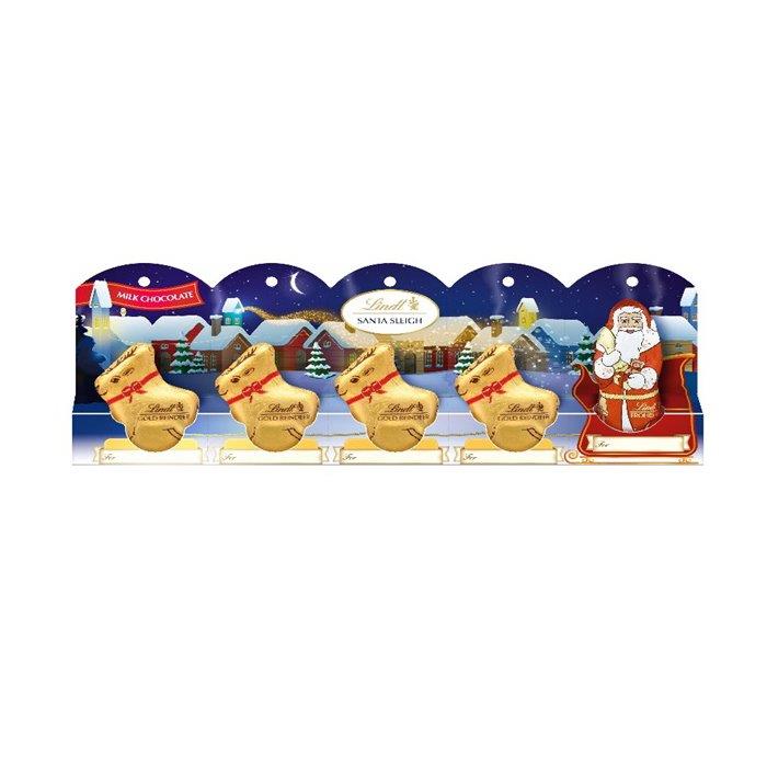 Lindt Santa Sleigh 5pk 50g