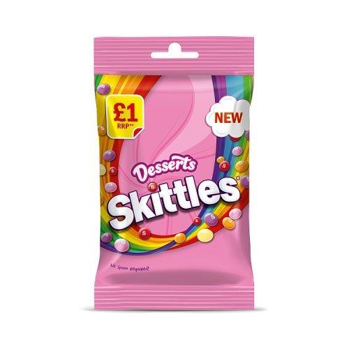 (DISCONTINUED) Skittles Vegan Sweets Dessert Bag PM £1 125g NEW