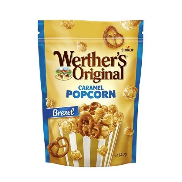 Werthers Brezel Pretzel Caramel Popcorn 140g NEW