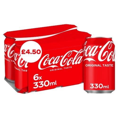 Coke Regular PM £4.50 (6 x 330ml)