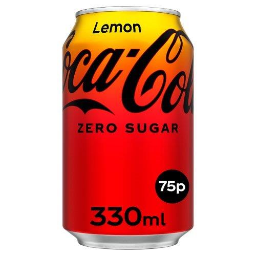 Coca Cola Lemon Zero PM 75p NEW 330ml