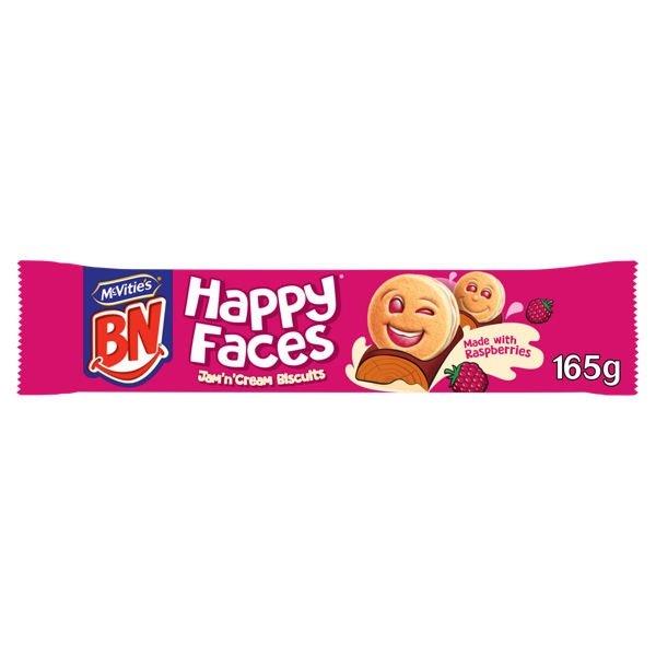 McVities BN Happy Faces Jam & Cream PM £1.25 165g NEW