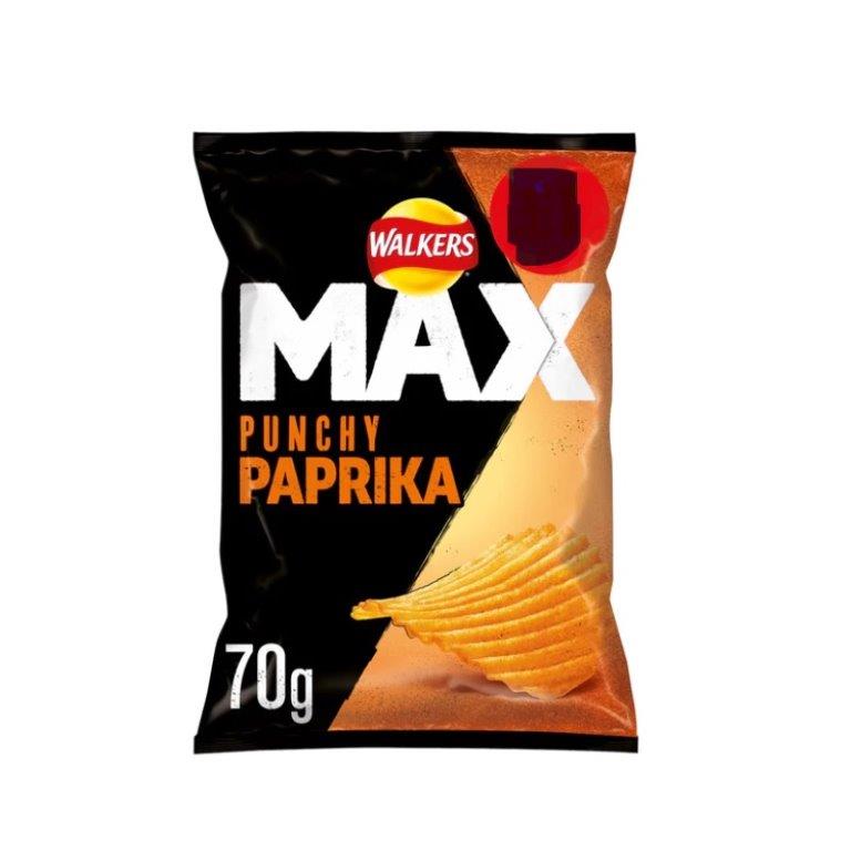 Walkers Max Paprika PM £1.25 70g