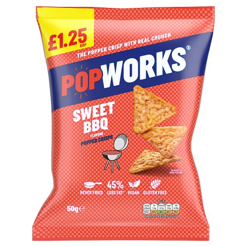 Popworks Sweet BBQ PM £1.25 50g