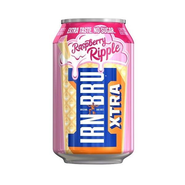 Irn Bru Xtra Ltd Raspberry Ripple PM 75p 330ml NEW
