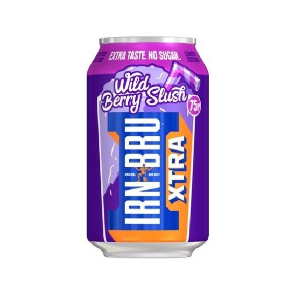 Irn Bru Xtra Ltd Wild Berry Slush PM 75p 330ml NEW