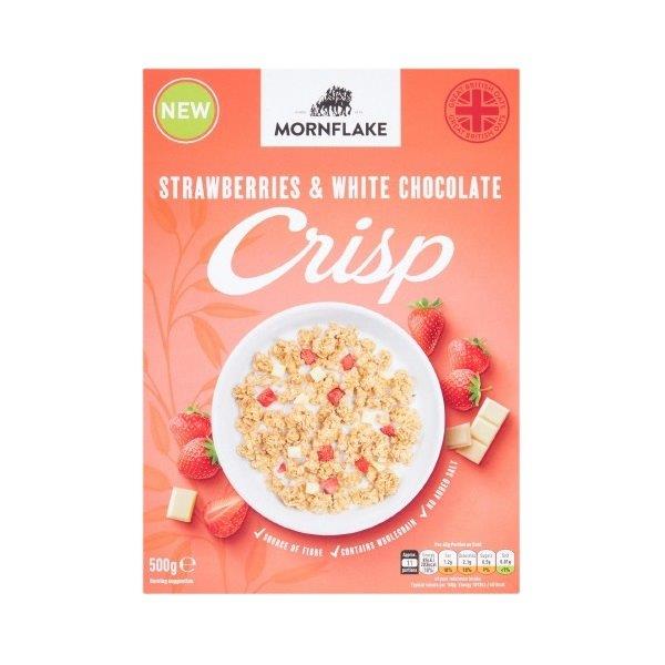 Mornflake Strawberry & White Chocolate Crisp 500g NEW