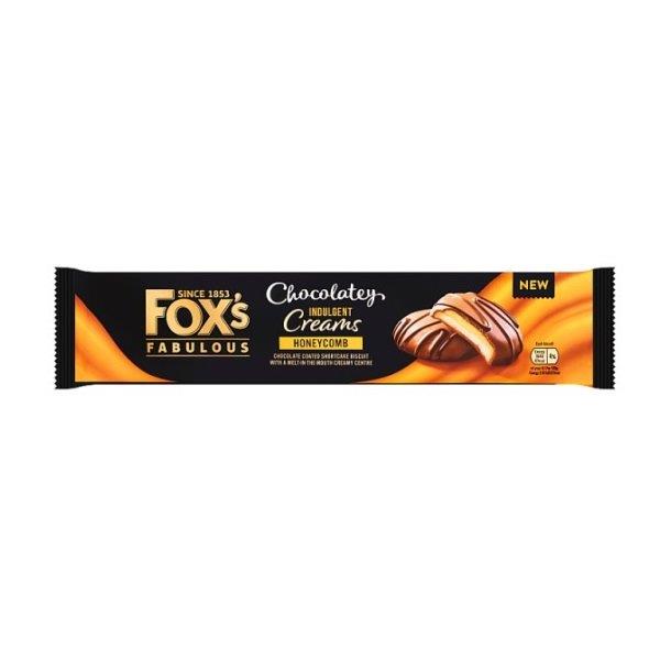Foxs Indulgent Chocolate Cream Honeycomb 128g NEW (HS)