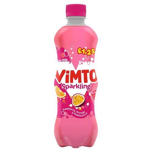 VImto Fizzy Raspberry Orange Passion Fruit PM £1.25 500ml