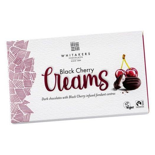 Whitakers Dark Chocolate Covered Black Cherry Fondant Creams 150g