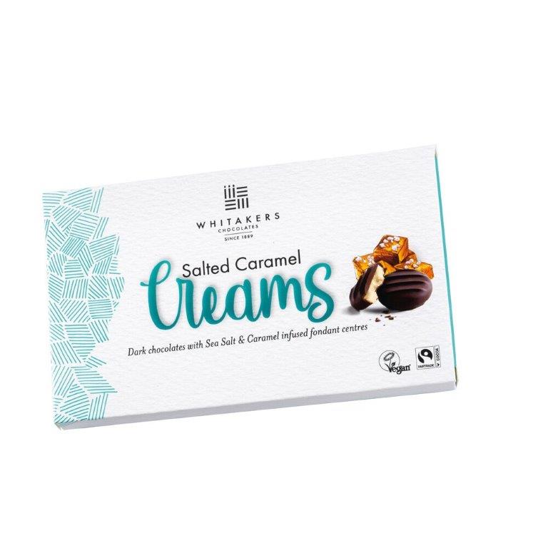 Whitakers Dark Chocolate Covered Salted Caramel Fondant Creams 150g