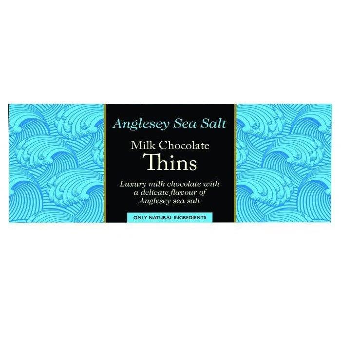 Beechs Milk Chocolate Anglesey Sea Salt Thins 150g