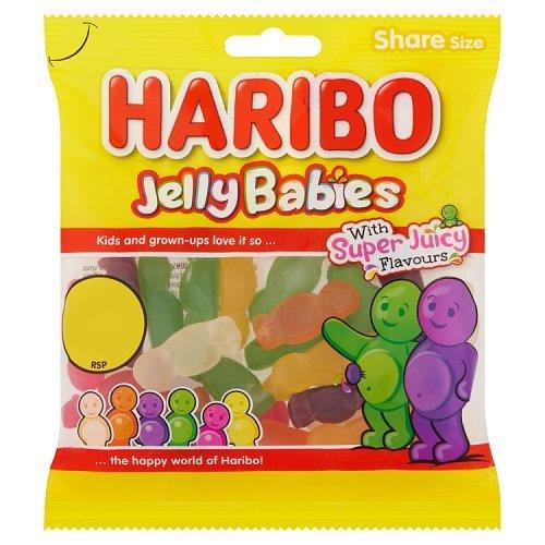 Haribo Bag Jelly Babies PM £1.25 154g (10% Extra Free)