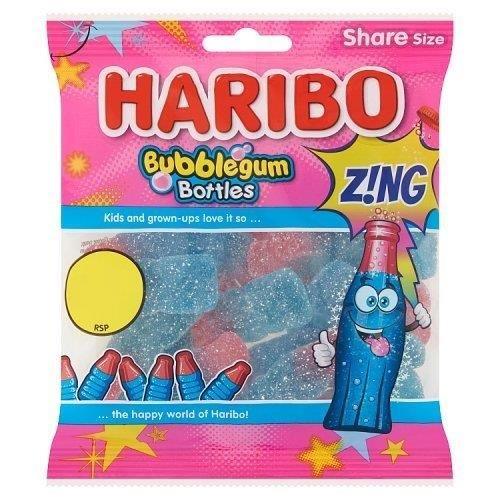 Haribo Bag Bubblegum Bottles Z!ng PM £1.25 176g (10% Extra Free)