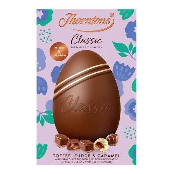 Thorntons Favourites Toffee, Fudge & Caramel Egg 150g