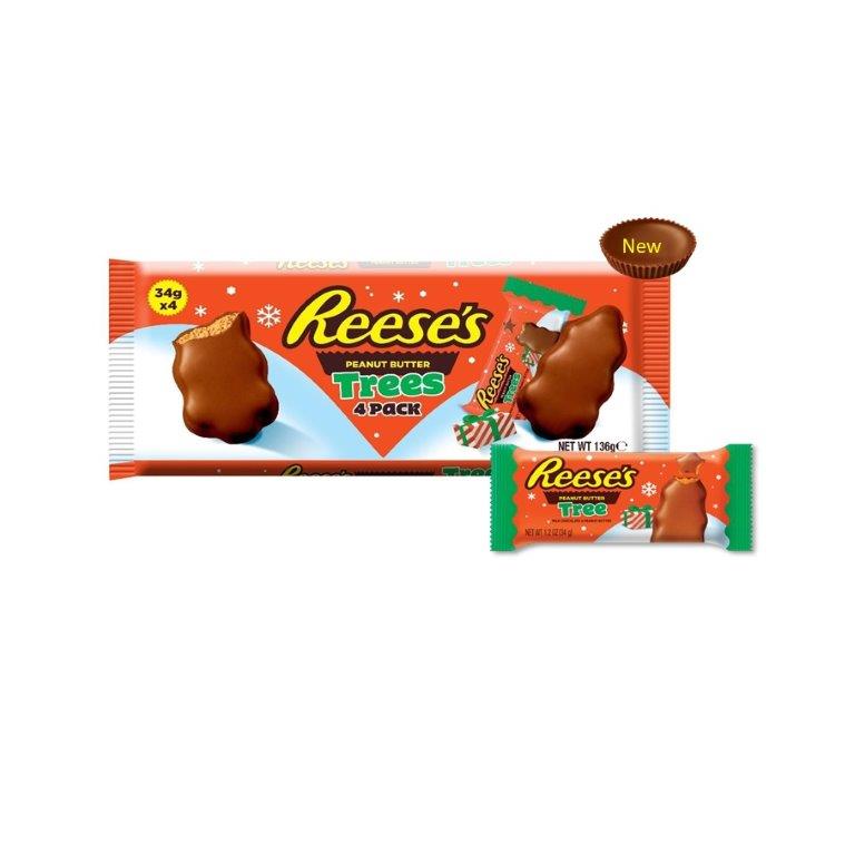 Reeses Peanut Butter Christmas Tree 4pk (4 x 34g) 136g