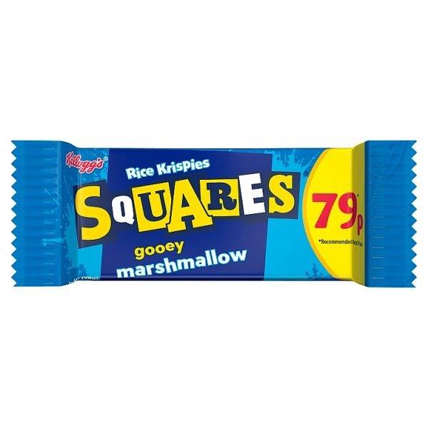 Kelloggs Rice Krispie Squares Marshmallow PM 79p 28g