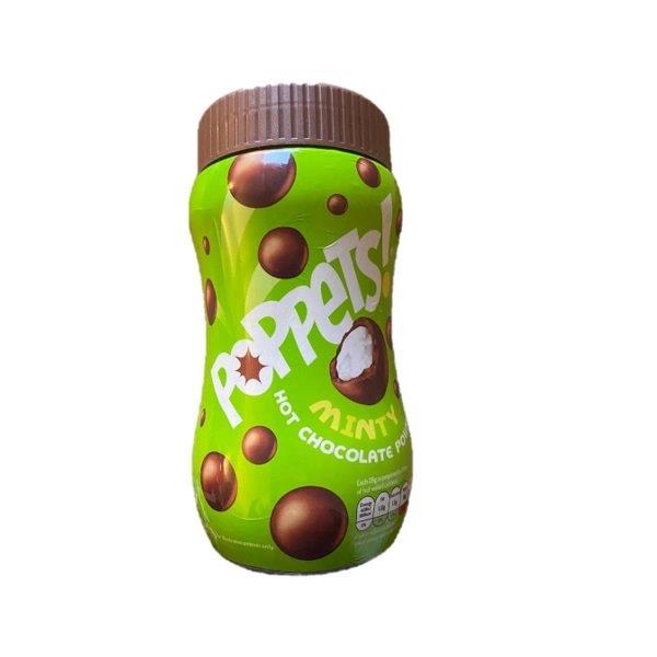 Poppets Hot Chocolate Powder Mint Tub 300g NEW