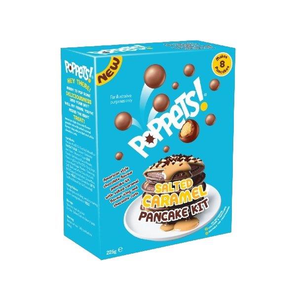 Poppets Salted Caramel Pancake Kit 225g NEW