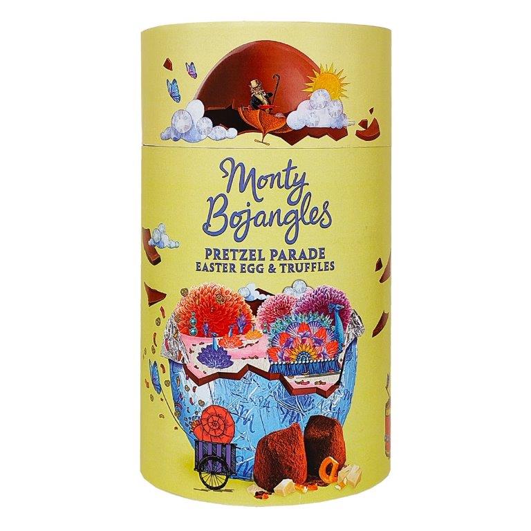 Monte Bojangles Pretzel Parad Milk Chocolate Egg & Truffles 175g