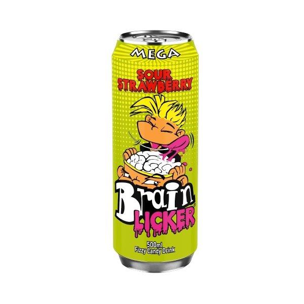 Mega Brain Licker Sour Strawberry 500ml NEW