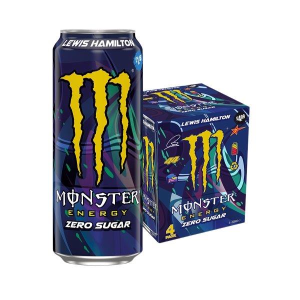 Monster Lewis Hamilton Zero 4pk PMP (4 x 500ml)