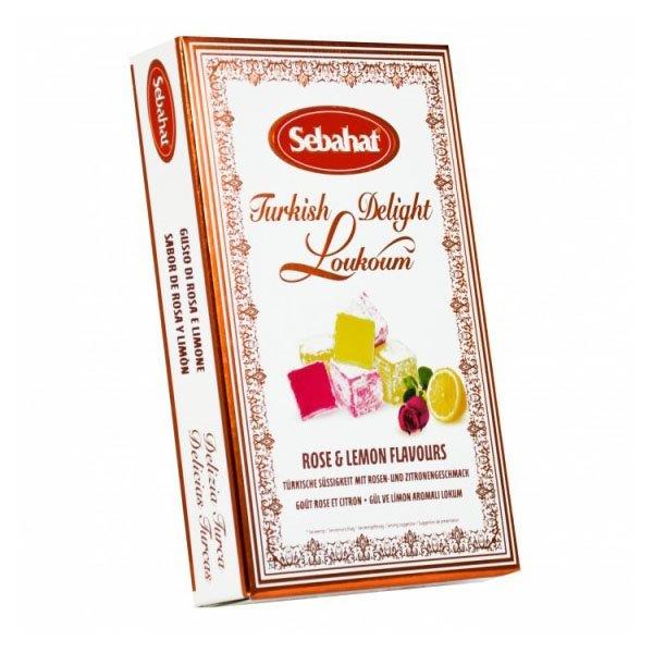 Sebahat Rose And Lemon Turkish Delight In Gift Box 200g