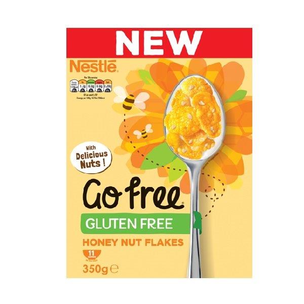 Nestle Go Gluten Free Honey Nut Flakes 350g NEW