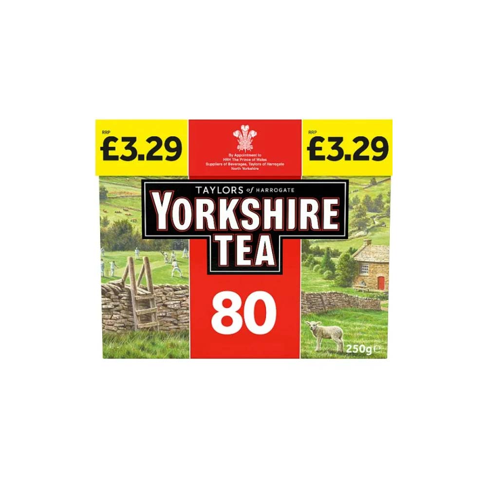 Taylors Yorkshire Tea Bags PM £3.29 80s 250g