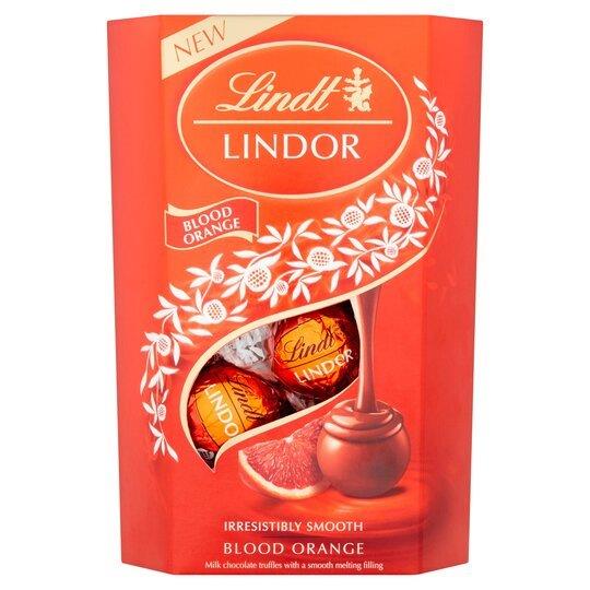 Lindt Lindor Chocolate Blood Orange 200g