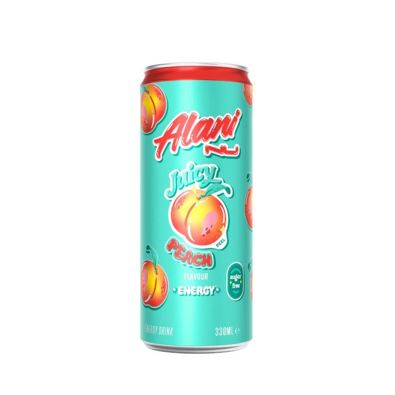 Alani Energy Juicy Peach 330ml NEW