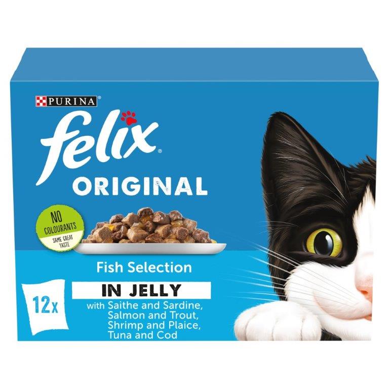 Felix Chunks In Jelly Mixed Variety Fish Selection PM £3.99 12pk (12 x 85g)