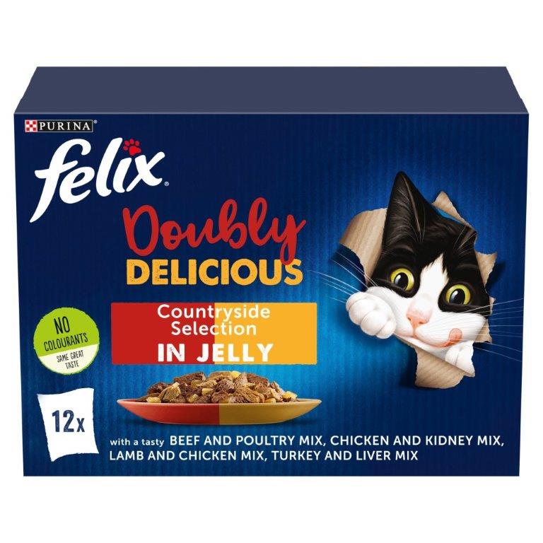 Felix AGAIL Delicious Country/Jelly Mixed PM £4.75 12pk 1.2kg