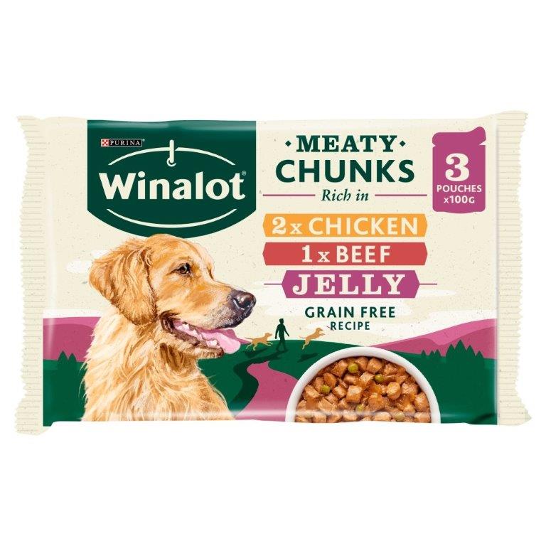 Winalot CIJ Beef & Carrot 3pk PM £1.49 (3x100g) 300g