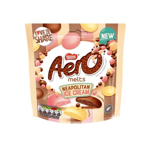 Aero Melts Neapolitan IC Pouch 90g NEW