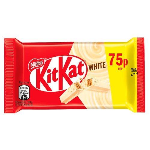 KitKat 4 Finger White PM 65p 41.5g NEW