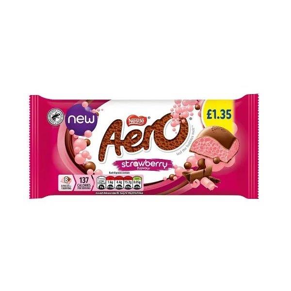 Aero Strawberry Block PM £1.35 90g NEW