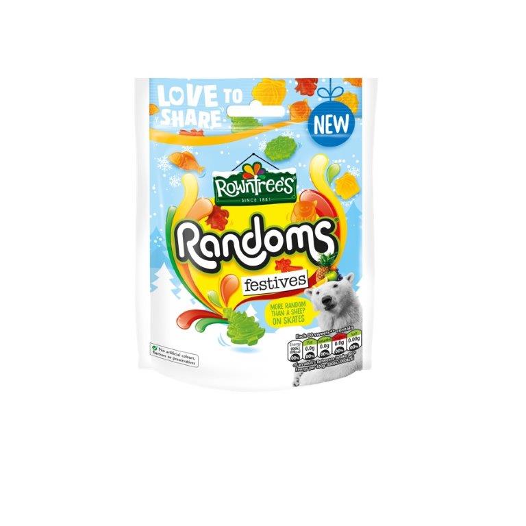 Rowntrees Randoms Festive Pouch 130g