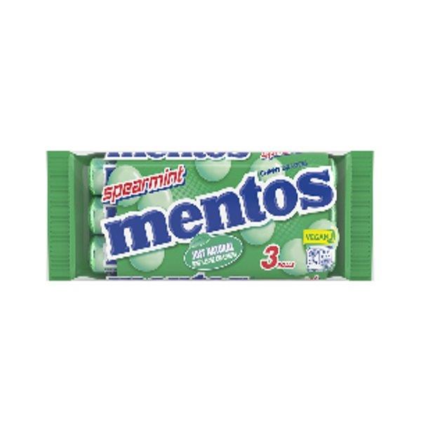Mentos Rolls 3pk Spearmint (3 x 38g)^