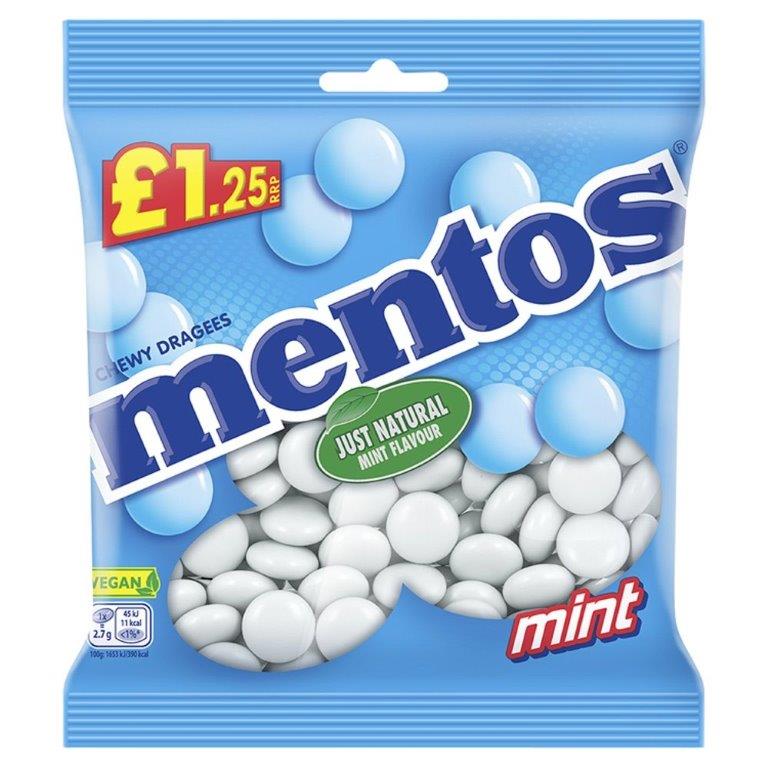 Mentos Bag Mint PM £1.25 135g