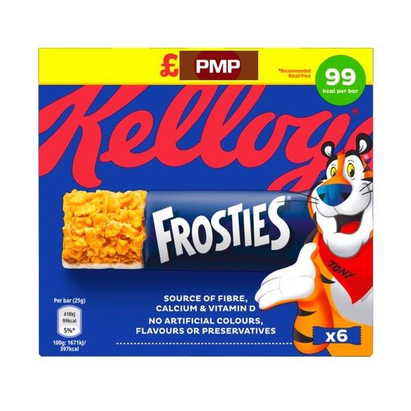 Kelloggs Frosties Cereal Bar 6pk (6 x 25g) PM £1.59 150g