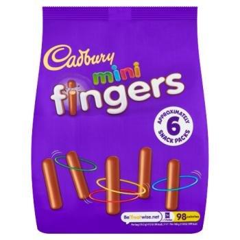 Cadbury Mini Nibbly Fingers 5pk 96.5g