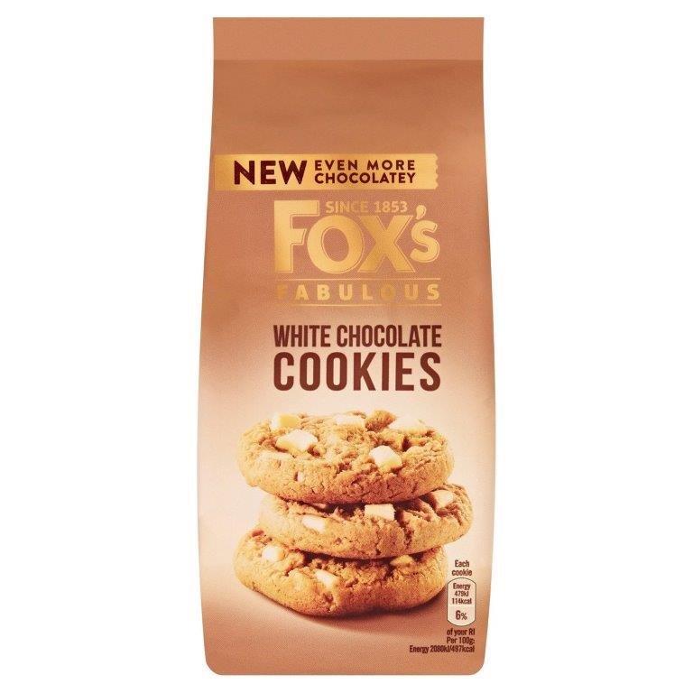 Foxs Cookies White Chocolate 180g