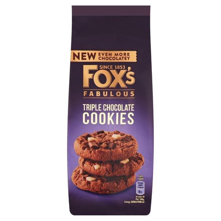 Foxs Cookies Triple Chocolate 180g